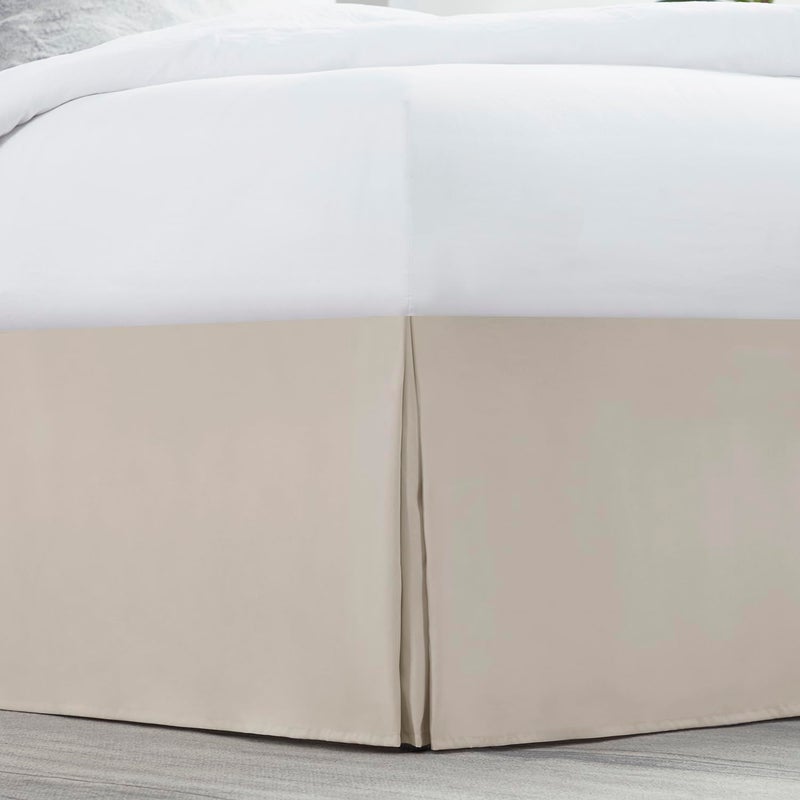 Nestl Silver Bed Skirt Queen Size - Queen Bed Skirt 14 Inch Drop - Brushed Microfiber Bed Skirts - Hotel Quality Pleated Bed Skirt - Shrinkage & Fade Resistant - Image 2